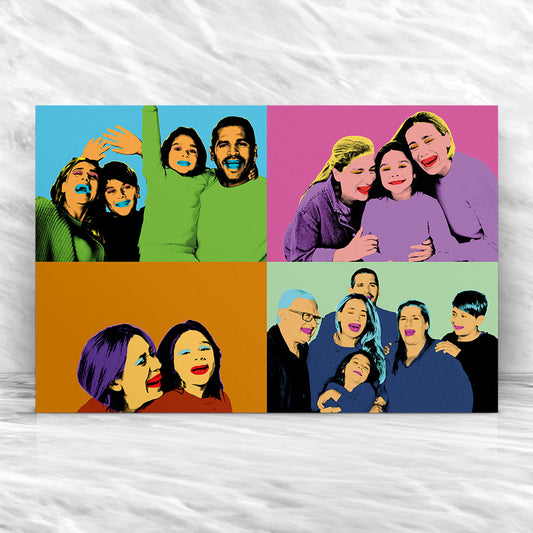 Affiche personnalisée - Pop Art Famille