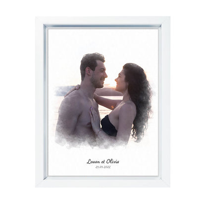 Affiche personnalisée - Effet Peinture Couple