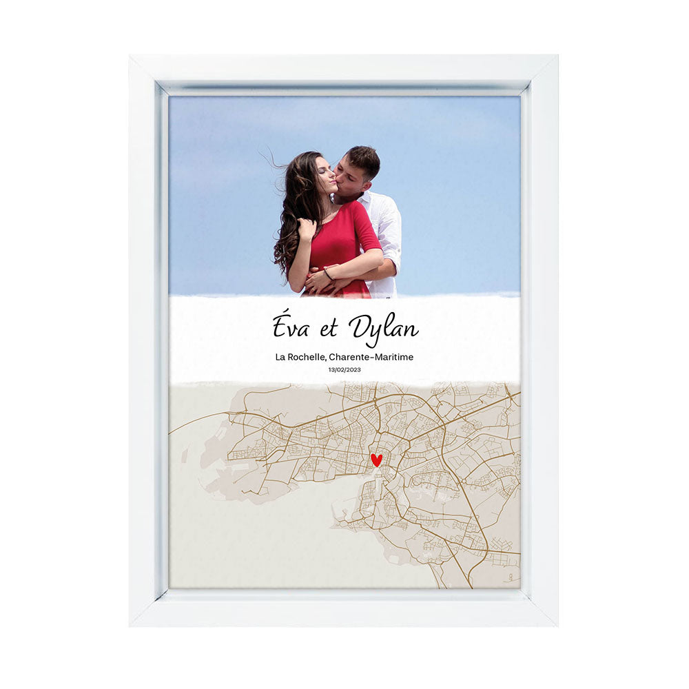 Affiche personnalisée - Lieu symbolique Couple