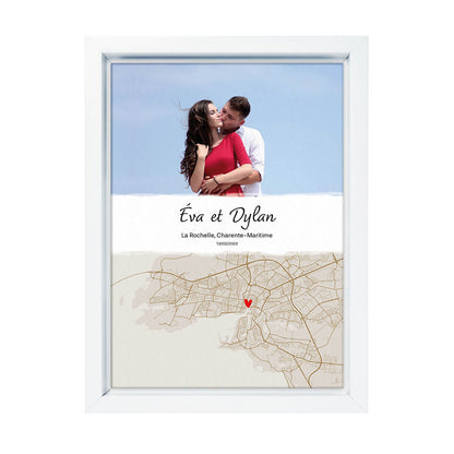 Affiche personnalisée - Lieu symbolique Couple