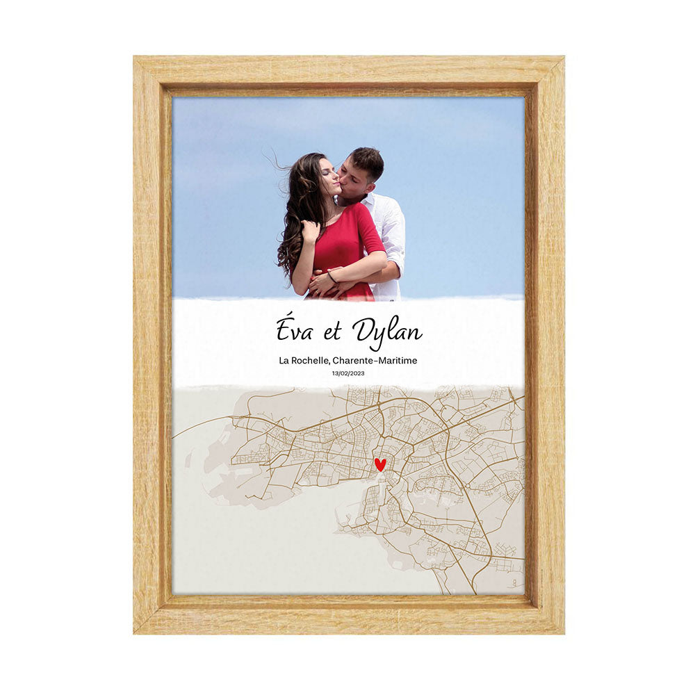 Affiche personnalisée - Lieu symbolique Couple