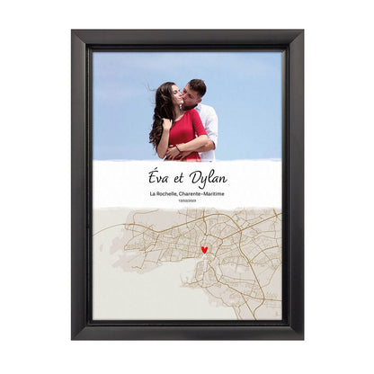 Affiche personnalisée - Lieu symbolique Couple